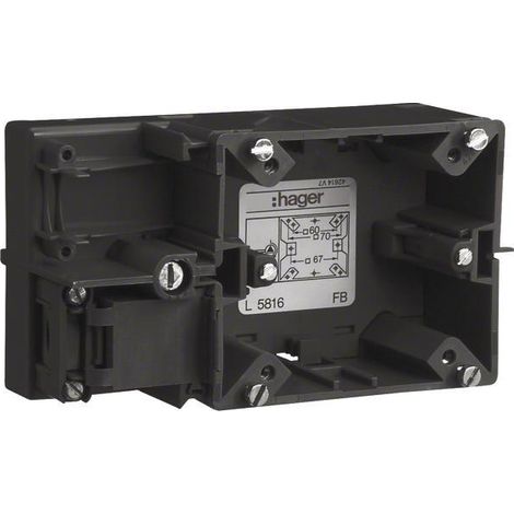 Hager L5816 Scatola da incasso trasparente ad alta durezza
