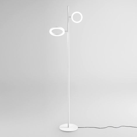 Piantana moderna gea luce gpib32 led alluminio dimmerabile orientabile