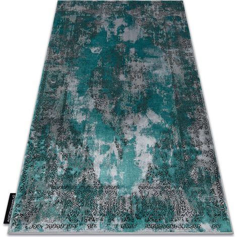 Tappeto DE LUXE moderno 6754 Astrazione - Structural verde / grigio green 200x290 cm