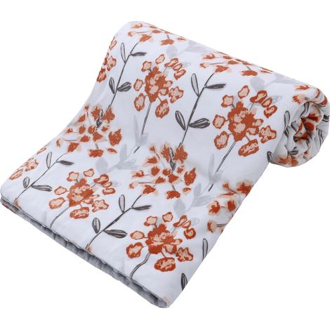 Couverture matelassée, super douce, pour nouveau-né, chambre d'enfant, avec dos à pois, pour tout-petits, filles, garçons (rouge) (1/5)