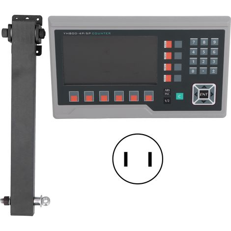 Réglette numérique LCD à lecture directe, encodeur magnétique pour tour et fraiseuse, 4 axes, alimentation AC 80-260V, prise US, afficheur digital haute précision (1/5)