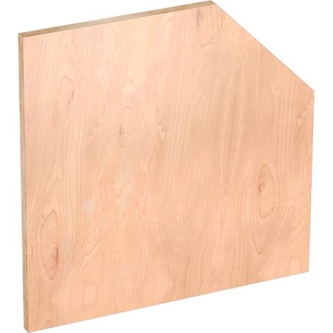 VIGOR Holz-Arbeitsplatte Tief, Fünfeck, (LxBxH) 1083 x 700 x 40 mm