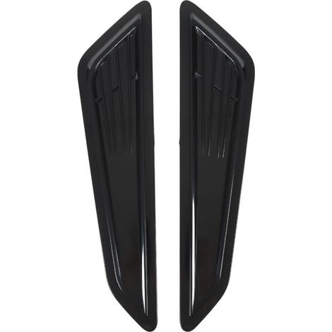 2 piezas de cubiertas negras para la ventilación del capó, toma de aire, cubierta decorativa del tablero, repuesto para modelos Camaro LT 1LT 2LT RS 2016 en adelante (1/5)