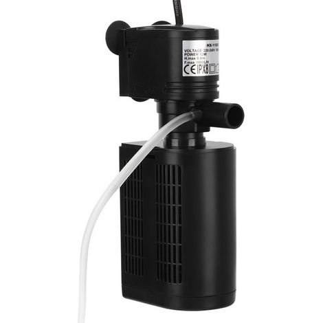 Pompe filtrante aquarium - FAFEICY - 3 en 1 - Débit 1000 L/h - Tête 0,8 m - Pour aquariums ≤ 40 cm (1/5)