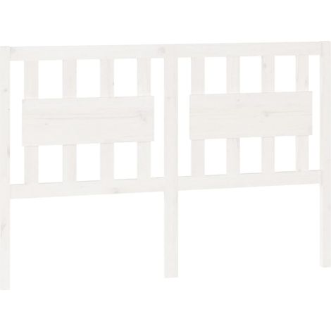 Cabecero accesorio para dormir mueble dormitorio 125,5 x 4 x 100 cm madera de pino blanco TDL0203928