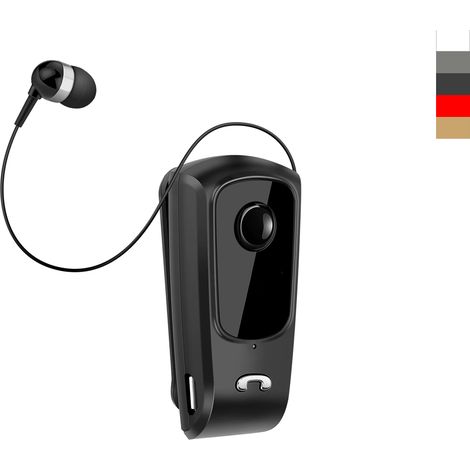 Auricolare Clip Bluetooth Avvolgibile Vibrazione Chiamate Auto Retrattile