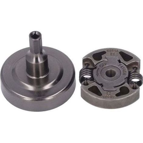 pair Embrayage et cloche d'embrayag kit pour Stihl FS38 FS40 FS45 FS50 FS55 FS70 et plus séries,accessoire de débroussailleuse pignon avec tambour embrayage pièces détachées (1/4)