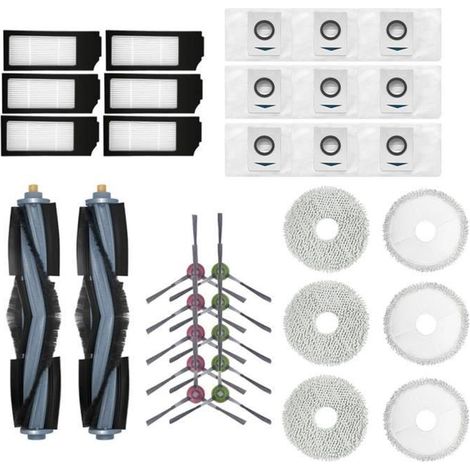 Accessoires pour aspirateur X1 Omni-Turbo : filtre HEPA, chiffon de nettoyage, sac à poussière, pièces détachées. (1/4)