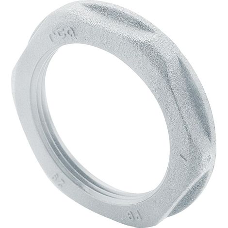 Ecrou plastique ISO40 pour presse étoupe plastique hexagonal à embase gris LEGRAND 386886