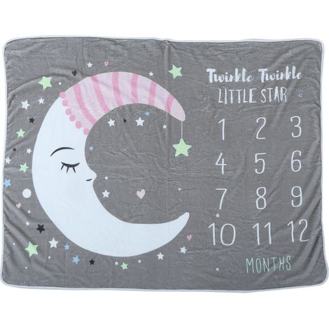 Couverture Bébé Mignon Accessoire Photo Nouveau-né Mois par Mois (1/5)