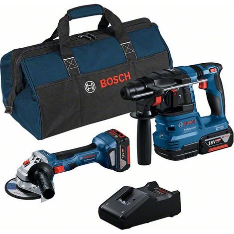 Pacchetto martello perforatore e smerigliatrice - Bosch - 0615A50037 (1/5)
