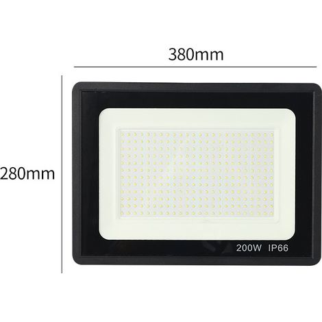 Foco Led MINKUROW, 200 W, 25000 Lm, Foco Led Para Exteriores, 6000 K, Iluminación De Seguridad Impermeable Ip66 Para Jardín, Garaje, Patio, Estacionamiento (Blanco Frío, 50 W) (1/5)