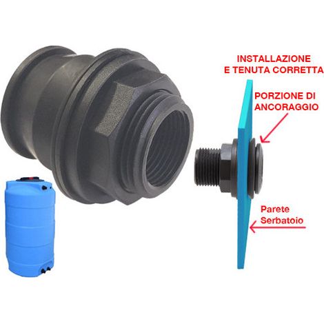 Conector rápido Quick Joint MF 1"x3/4" – Conexión reducida – Orificios