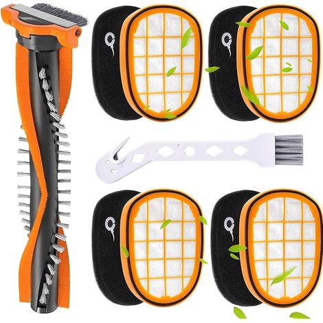 6 Pièces Filtre Aspirateur pour Philips Speedpro Max Pièces de Rechange, FC5005/01 HEPA Filtres Pièces Accessoires Compatibles avec Philips FC6728/FC6727/FC6822/FC6812, 7000 Series 8000 Series (1/5)