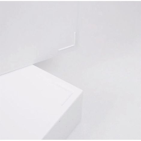 Casier de bureau blanc rayé 1 tiroir, organiseur de tiroir étanche et anti-poussière en plastique, empilable multi-couches DIY (1/2)
