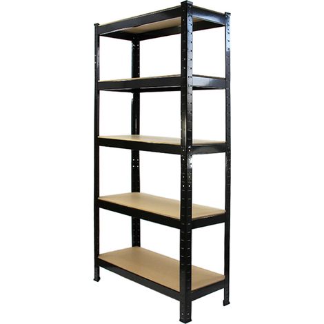 Monster Racking Sparangebot 10 x T-Rax Regale Hochleistungsregale Schwerlastregal Lagerregal Garagenregal Stahlregal Industrieregal Werkstattregal Steckregal Metallregal 100% schraubenlos Schwarz 75cm