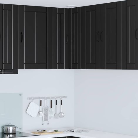 Küchenschrank Lucca Schwarz 57 x 57 x 80 cm Holzwerkstoff