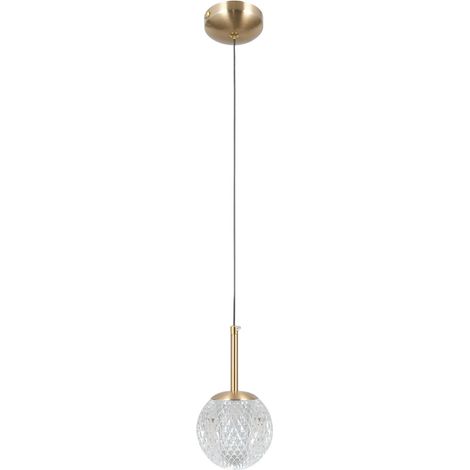 LAMPE SUSPENDUE PADRI 1 G9 OR ITALUX PND-40827-1-HBR-CL (1/2)