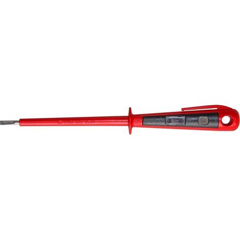 Probador de tensión / probador de fase hasta 250 V rojo/negro 190 mm, probador y detector de tensión (1/4)