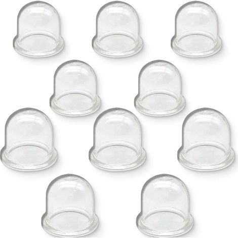 Confezione da 10 pompette di adescamento per carburatore, da 19 e 22 mm, per tosaerba, decespugliatori e tagliasiepi. (1/5)