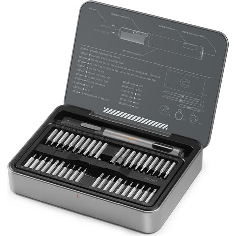 MOVA MSD002 Kit tournevis électrique 95 pcs – écran intelligent, tapis magnétique, 230 tr/min, pour téléphones & PC