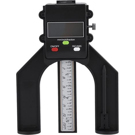 Outil de mesure de profondeur INC/étrier de hauteur ABS, jauge, charpentier d'ouverture 0-80mm (1/5)