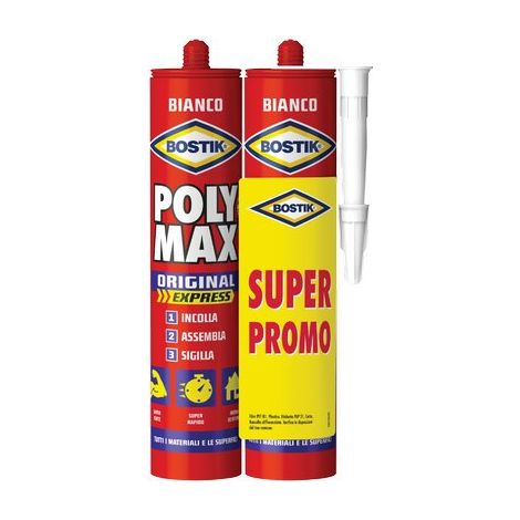 BOSTIK POLYMAX ORIGINAL EXPRESS BIPACK - BIANCO GR 425 CF=PZ 2