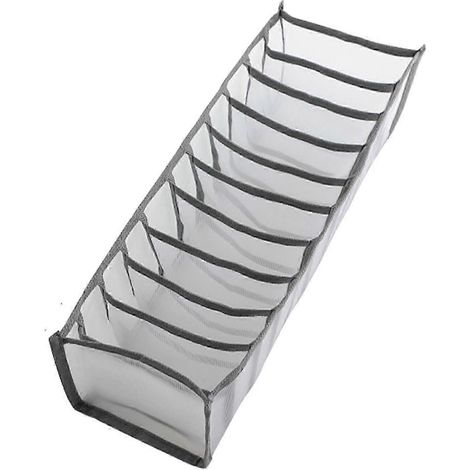 Organisateur de rangement pour sous-vêtements, soutien-gorge, leggings, tiroir pliable, boîte pratique pour tiroirs-Gray 11 Grids (1/5)