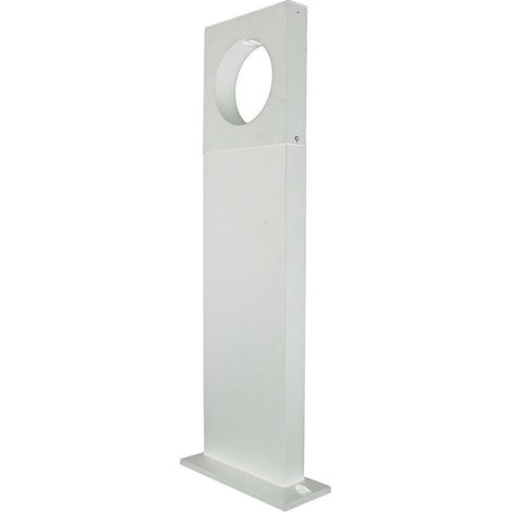 Lampione da giardino 12 watt lampada bianco con cerchio led cob palo per esterni 50 cm luce naturale 4000k (1/3)