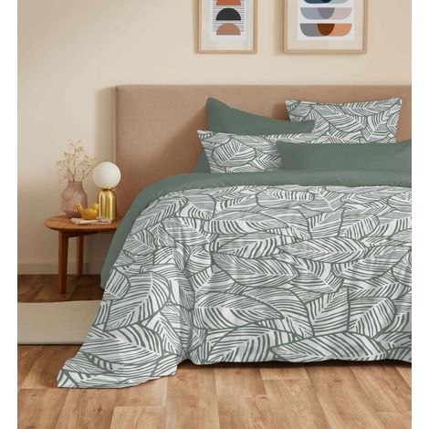 Pack complet housse de couette réversible "Vanessa" 6 pièces pour lit 160 x 200 Fira Romarin