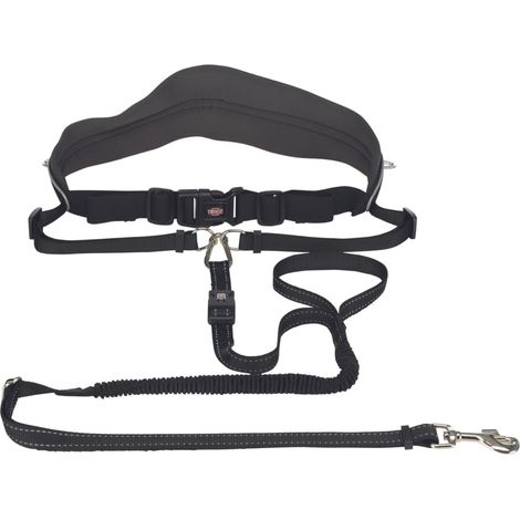 Laisse de jogging pour chien avec ceinture – M-L: 1,10–1,50 m/20mm (1/5)