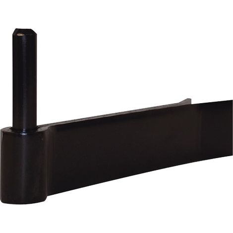 Gond de fixation époxy noir – 130 x 35 mm – Axe Ø 16 mm – Lame double pour fixation durable – Pour béton armé – Torbel Industrie
