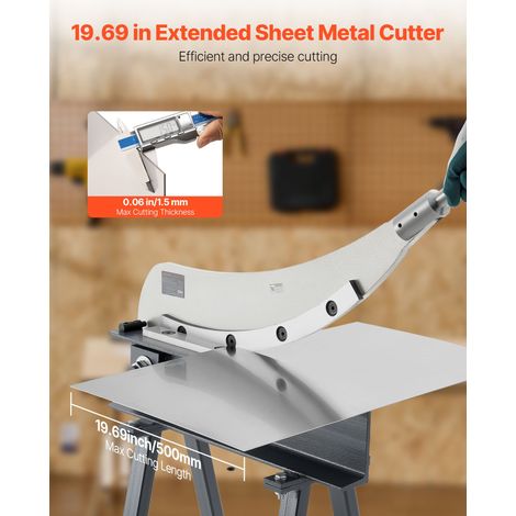 Cisaille Guillotine, 500 mm, Cisaille Manuelle à Tôles, en Q235, avec Support, de Haute Précision, pour Découper Circuits Imprimés,… (1/5)