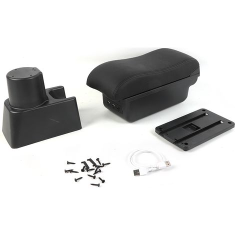 aqxreight Boîte D'accoudoir Central de Voiture, Boîte de Rangement, Accessoires de Modification Adaptés à Duster Noir (1/5)