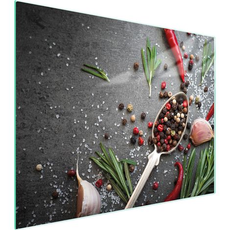 PLANCHE À DÉCOUPER EN VERRE 52x40 ÉPICES (1/5)