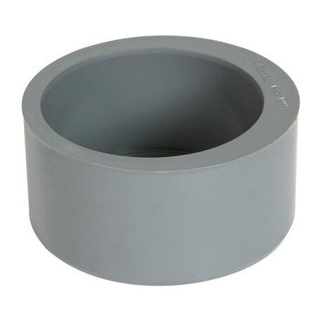 Spina di riduzione in PVC incorporata 125 mm maschio, 100 mm femmina.