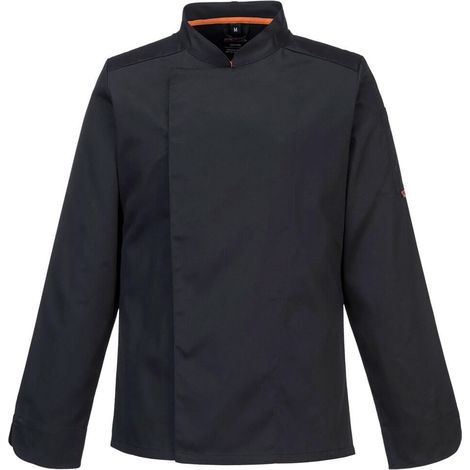 Veste De Cuisine Manches Longues Stretch Mesh Air Pro - M - Noir - Portwest (1/2)
