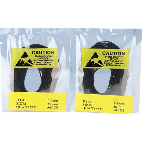 500 pièces joints toriques caoutchouc 0.9mm pour réparation montre, étanchéité couvercle boîtier, accessoires horlogerie (1/5)