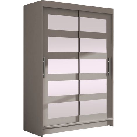 Armario Closico Pacron IV, Cachemira, 200x120x58cm, Puertas de armario: Correderas, Número de estantes: 5 (1/4)