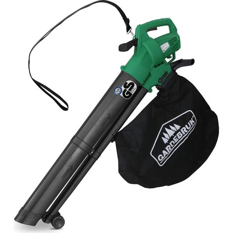Gardebruk – Aspirateur souffleur broyeur thermique 3 en 1 – Moteur 3000W – Sac 45L – Broyage 10:1 – Tube avec roulettes