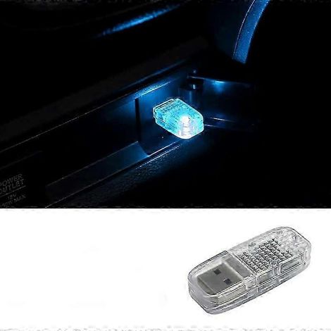 Lampe LED d'ambiance USB pour intérieur de voiture, avec interrupteur tactile, branchement facile et installation rapide. Idéale pour PC et ordinateur. Mini lampe de surface avec port USB. (1/5)
