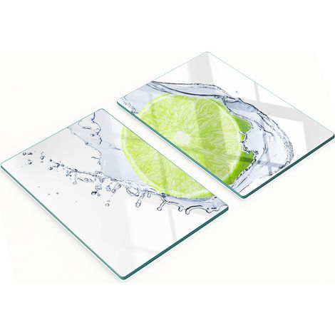 Pannelli decorativi multifunzionali in vetro con stampa a lime, 2x40x52 cm (1/5)