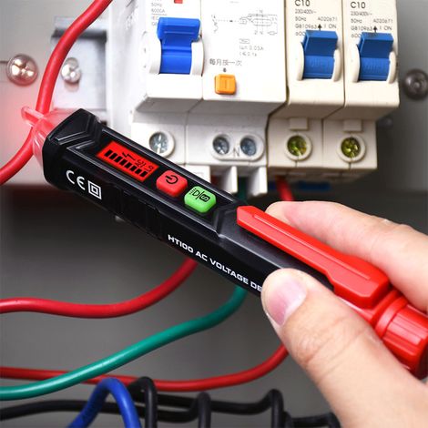 Testeur de tension à induction sans contact intelligent pour électricien domestique (1/5)