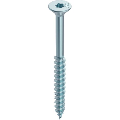 Vis tete fraisée, filetage partiel T-DRIVE - HECO-FIX-plus SeKo TD 6,0x100 zn-bl TG HP (Par 100)
