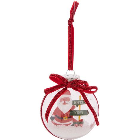 WEIHNACHTSKUGEL 8CM 2ASS RGE WEISS - Frohe weihnachten (1/5)