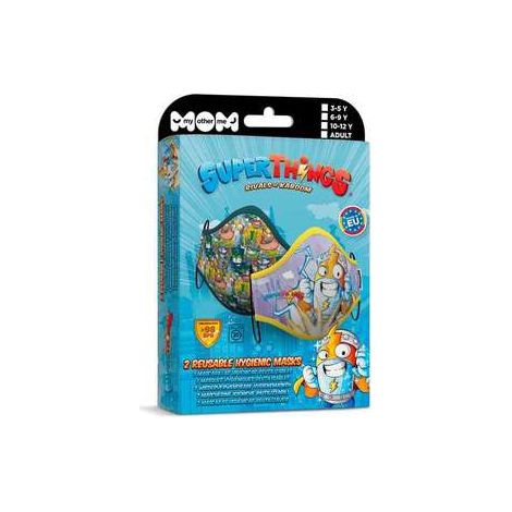 SET 2 MASCARILLAS SUPER ZINGS 6-9 AÑOS