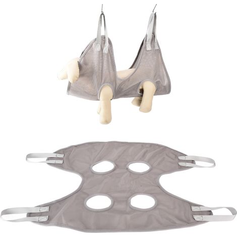 Harnais de Toilettage pour Chien, Hamac Multifonction pour Bains, Lavage et Coupe des Griffes - Gris (1/5)