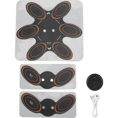 Patch de Massage Électrique 5 Boutons - Mini Appareil de Massage pour Dos, Nuque et Épaules - Noir (1/5)