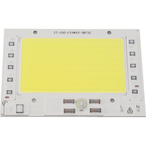 Ortviai Puce LED COB 100 W pour projecteur extérieur – Blanc froid 6500 K, tension CA 220 V (1/5)