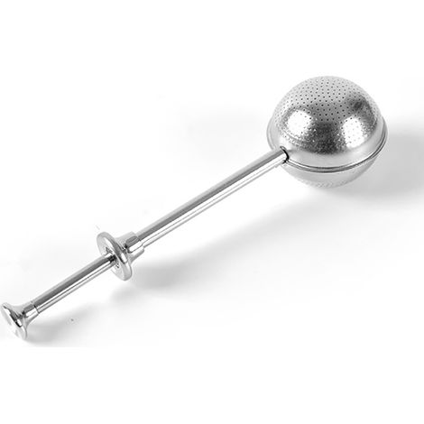 Saupoudreur en acier inoxydable 304, passoire à thé ronde à pression, isolateur à thé, tamis à farine, saupoudreur à sucre, ustensile de pâtisserie (1/5)